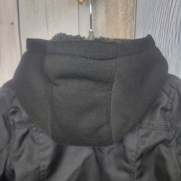 Urban Republic Little Boys Black Parka Coat Sherpa Lined size 3T - Picture 7 of 8